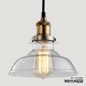 Vintage Pendant Light Hanging Indoor Glass Pendant Lighting for Kitchen Island with E27 Base