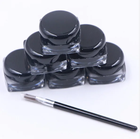 2021 Hot selling no logo makeup pomade with brush long lasting clear waterproof eyebrow gel