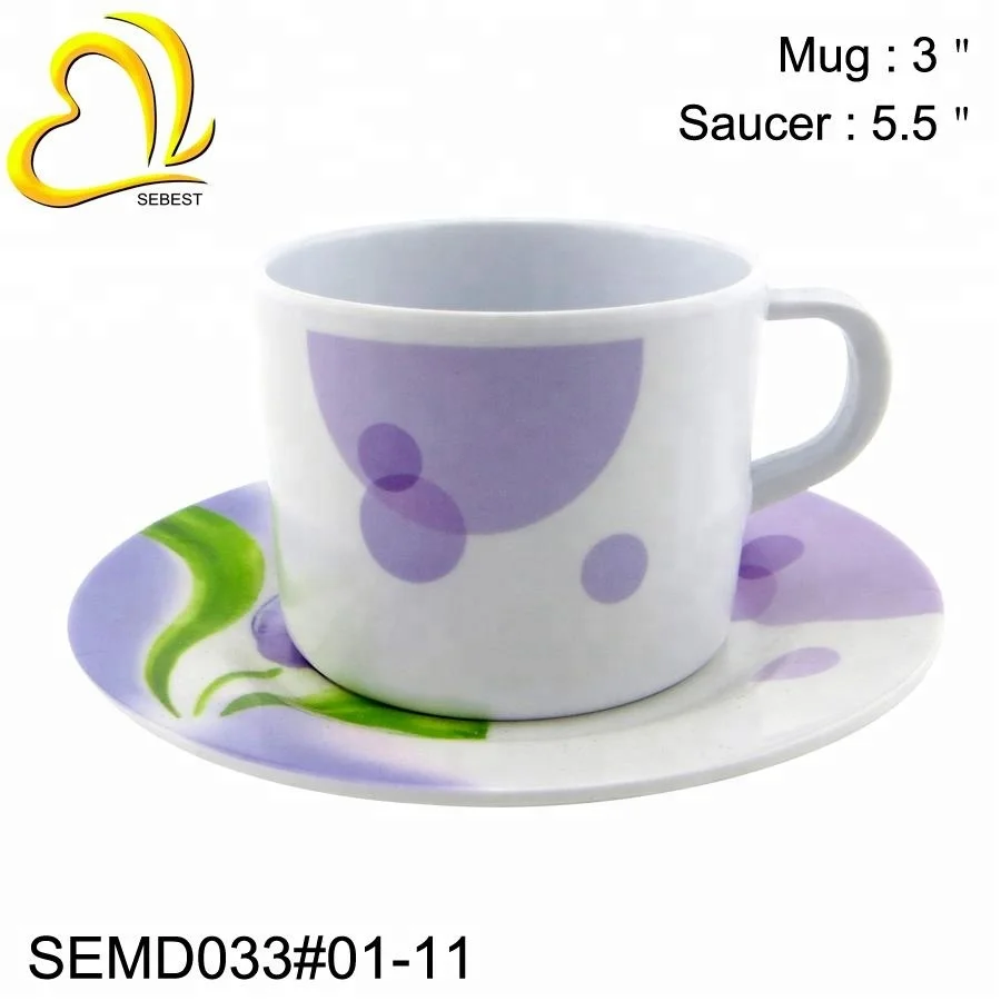 Набор посуды для напитков с принтом, круглые блюдца, чашка для чая с питьевой водой