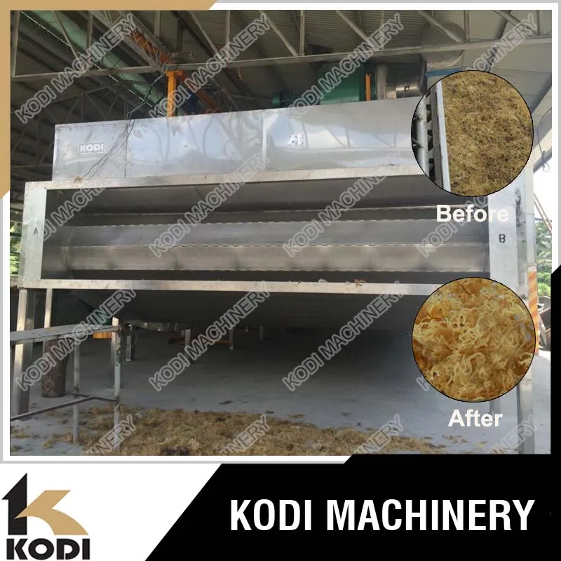 KODI Continous Mesh Belt Seaweed Processing Machine