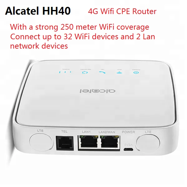 Baru Dan Dibuka Alcatel 4gee Router Alcatel Hh40 4g Lte Cpe Industri Wifi Router Dengan Slot Kartu Sim Buy Alcatel Linkhub Hh41 Cpe Router Rumah Gateway Router Rumah Rouer Cpe Product On Alibaba Com