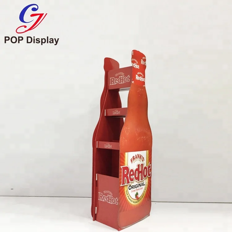Recyclable Material Cardboard Display Stand Paper Free Standing Merchandising Template Display Promotion Beer Can Soft Drinking
