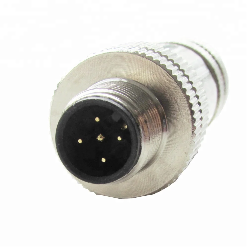 IP67 Waterproof Industrial Coupling A-code Circular Connector M12 5pin ...