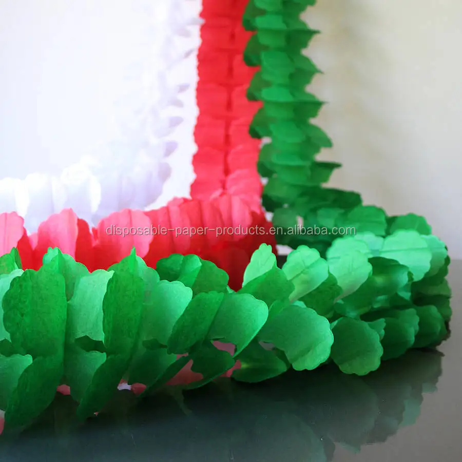 white paper christmas garland