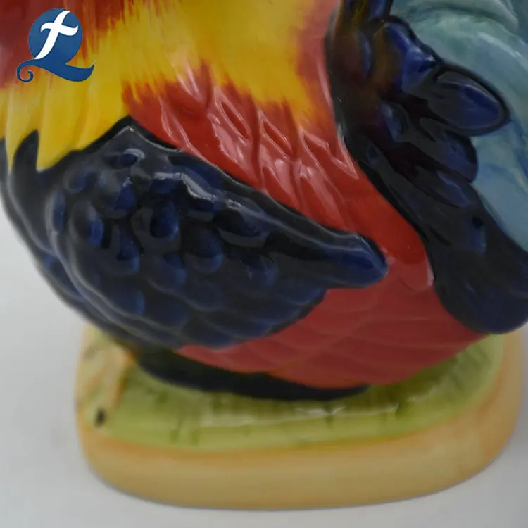 China's Unique Design Ceramic Spoon Holder Cock Shape Tableware for Elegant Decorating