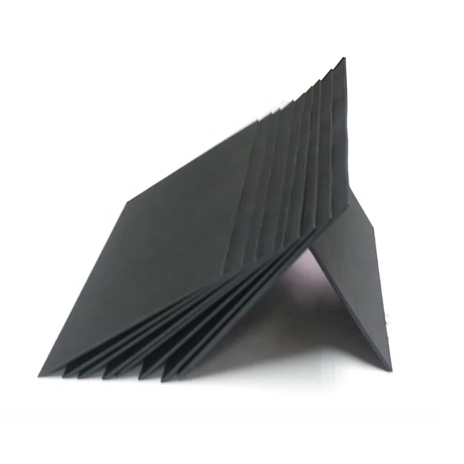 Offset 110GSM Uncoated Black Kraft Paper 250GSM for Stationery and Wrapping  - China Black Paper, Black Card Board