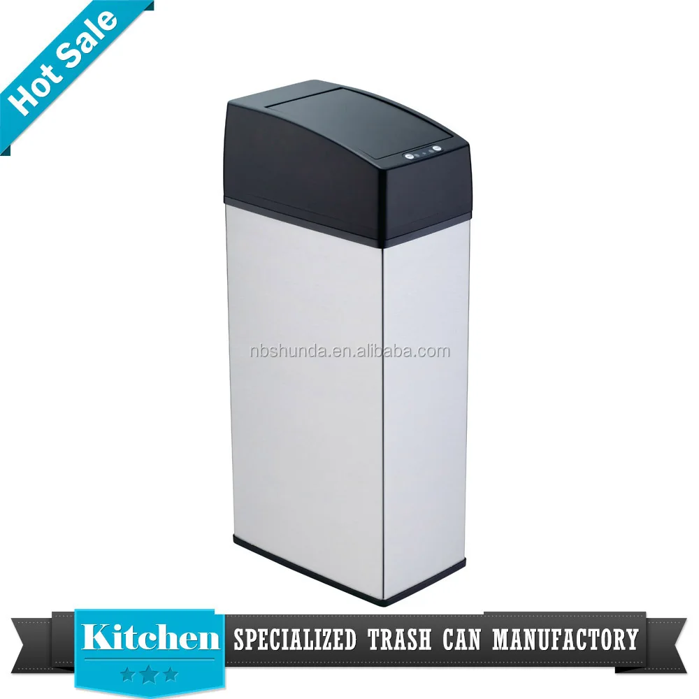 Touchless Automatic Smart Sensor Trash Bin Electronic Wall Mounted Sensor Bin Household