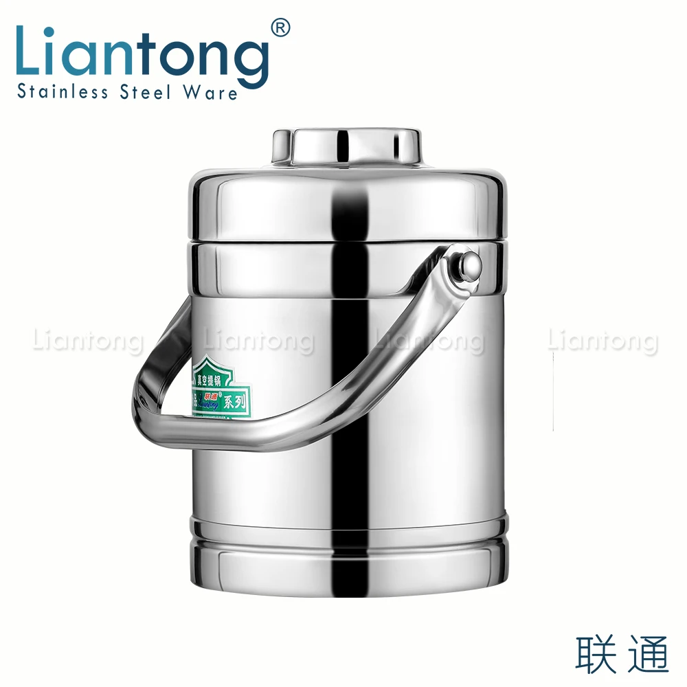 Liantong 1.2L 1.4L 1.6L 1.8L 2.0L нержавеющая сталь портативный тепловой изоляцией вакуумной присоской горячая контейнер для еды сохраняющий тепло бенто ланч бокс Перевозчик