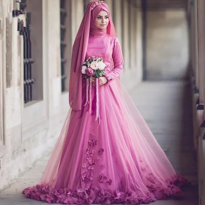 Tulle Wedding Dress Long Sleeve Floral Lace Wedding Dress - Etsy Singapore