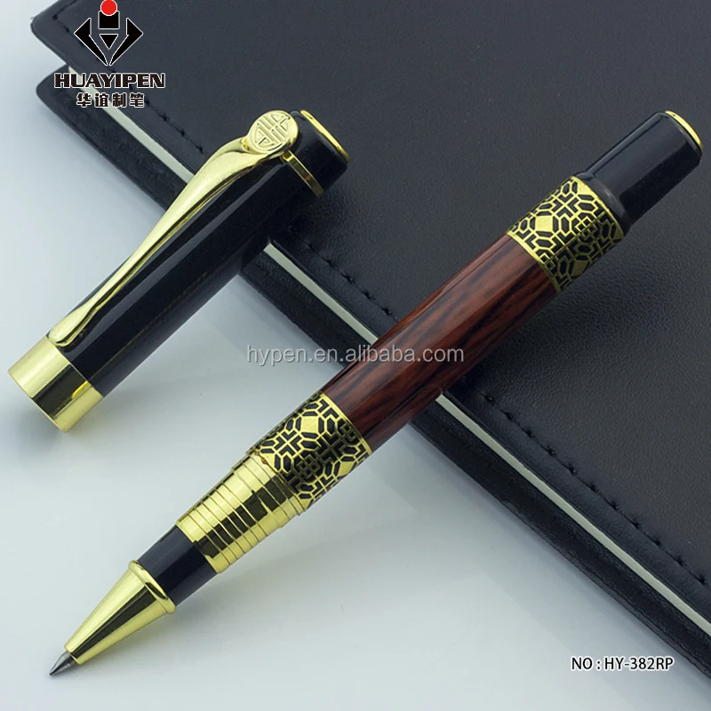 Luxury Roller Ball Pen Gold Custom Pen Logo for Vip Business Gift ...