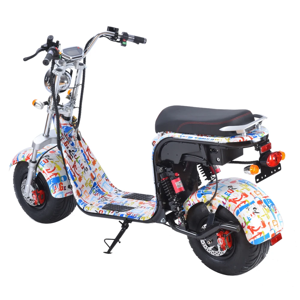 Free Shipping Fast Delivery to Austria Europe Warehouse Citycoco Mopeds EEC E Bike Removeable Battery Fat Scooter 1500W 20Ah