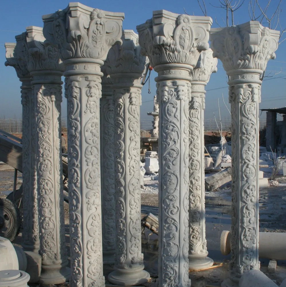 Custom Statue Marble Corinthian Pilaster