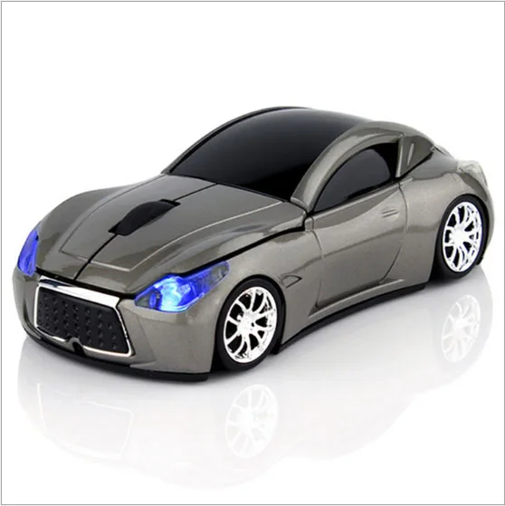 Customized 3D Car Shape Optical Wireless Computer Mouse Ergonomic Backlit 2.4GHz USB Interface Battery Laptops Desktops Stock
