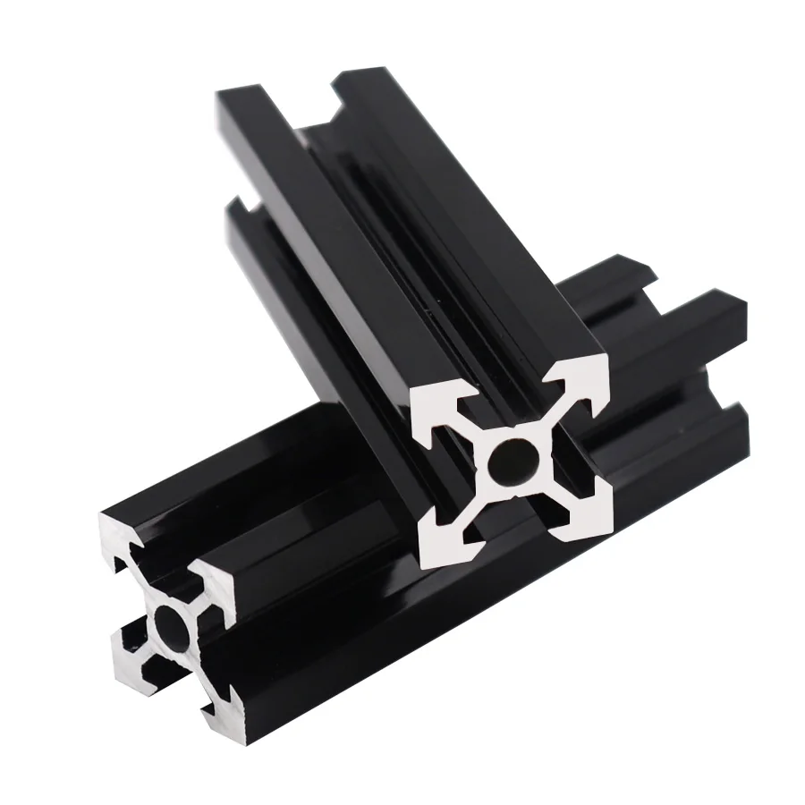 Belupai 100-1200mm Argent 2020 T-slot en aluminium Extrusions de profilés en aluminium Cadre pour imprimante 3D CNC Machine de gravure laser 