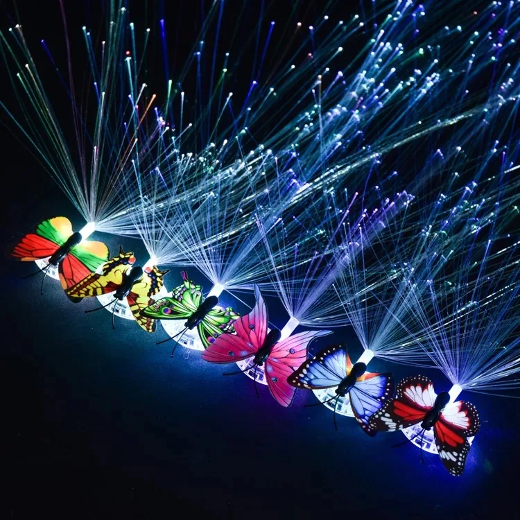 Мигающие волосы многоцветные светодиодные мигающие оплетка Бабочка дизайн украшения для