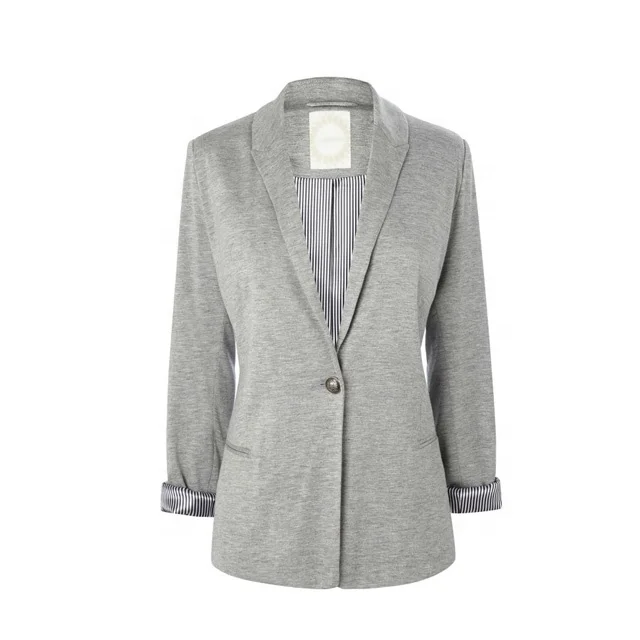 grey casual blazer