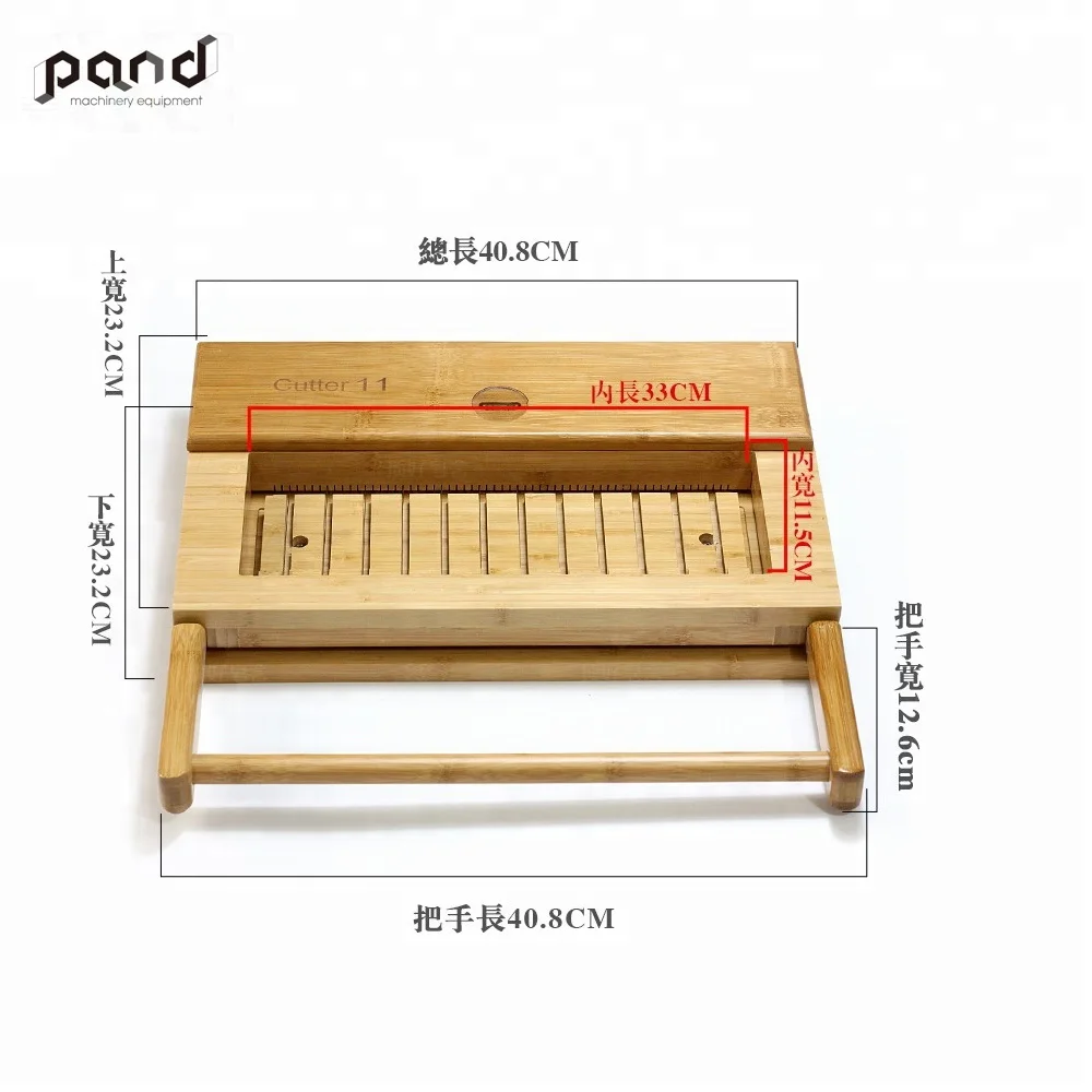 factory bamboo handmade soap cutter with