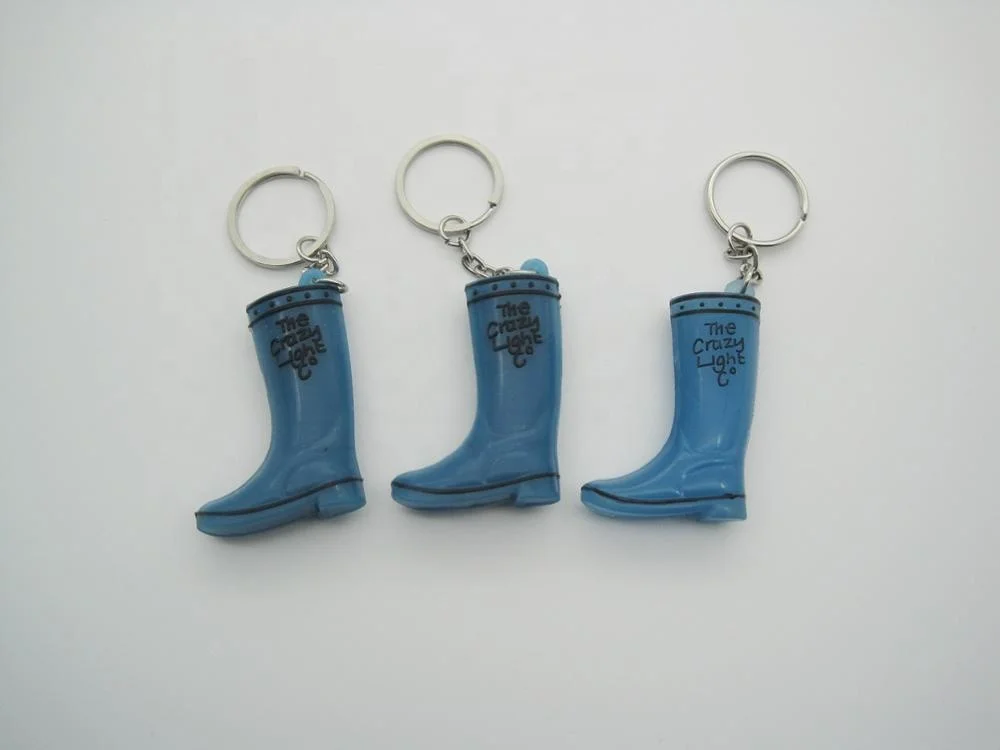 3D Custom PVC Mini Rain Boot Keychain