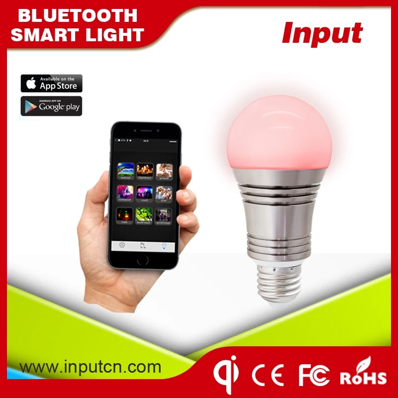 Смартфон app controlled смарт светодиодные лампы bluetooth светодиодные лампы умный лампы