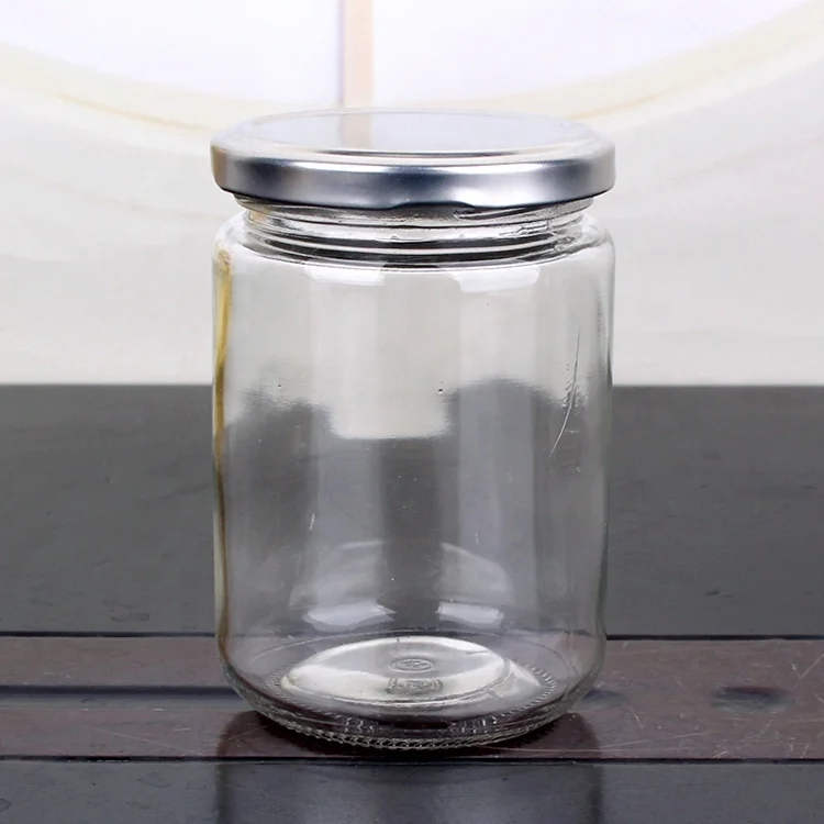 Buy Wholesale China Wholesale Glass Storage Jar With Metal Airtight Lid  12oz Glass Jam Jars 350ml Glass Jelly Bottles & Glass Jars at USD 0.36