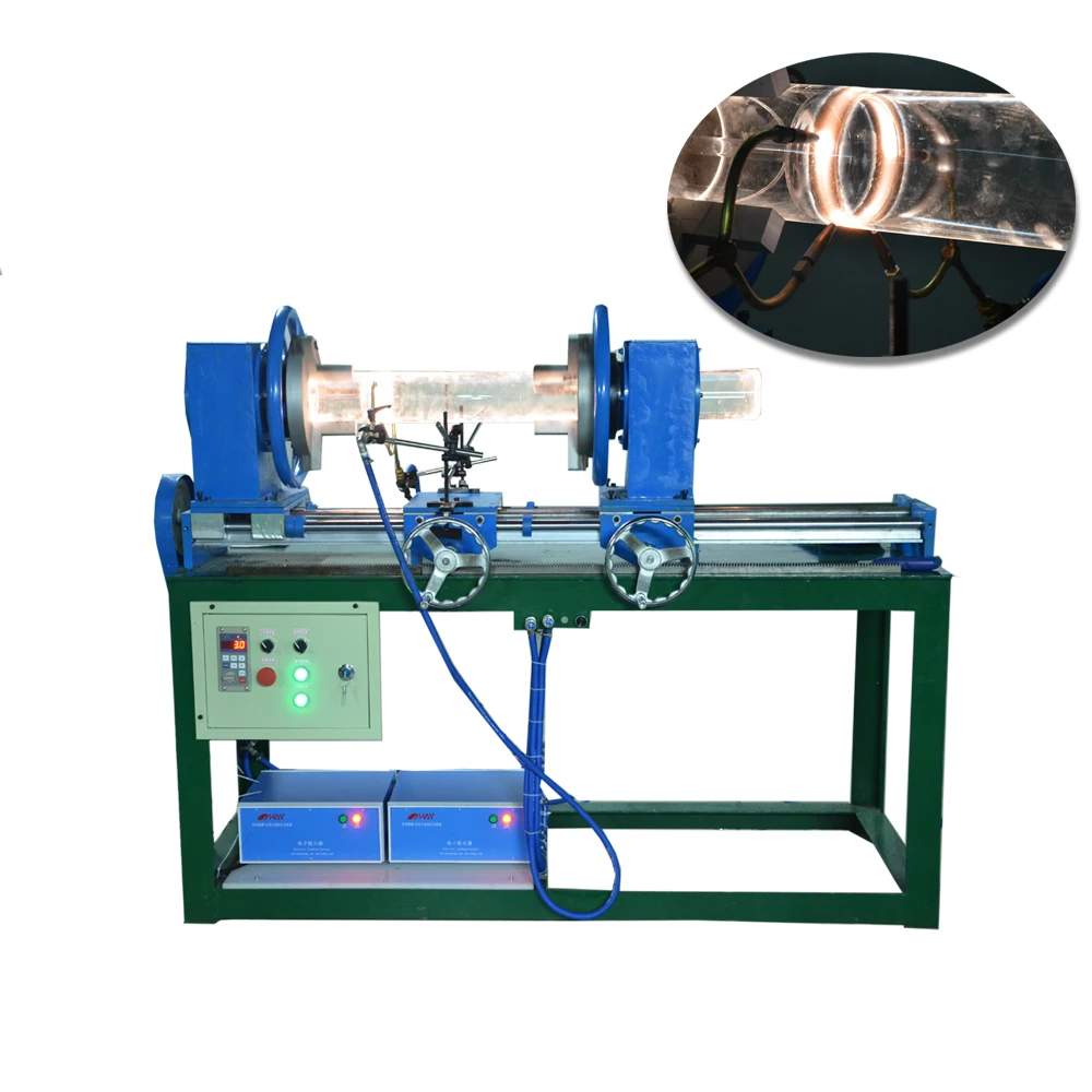 Materials Laboratory Testing Horizontal Glass Working Lathe Glass Blowing Lathe Machine for Sale