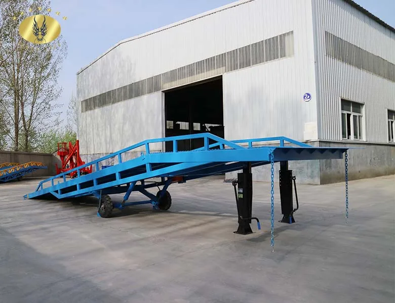 7LYQ SevenLift Mobile Hydraulic Adjustable Foldable Forklift Loading Portable Container Movable Dock Yard Ramp for Trucks