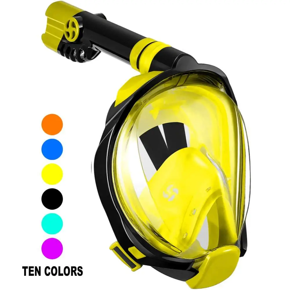 Adult Swimming Full Face Diving Mask Antifog Full Face Snorkel Mask