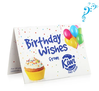 Cheap price custom music cards, musical greeting card with sound chip, happy birthday cards song