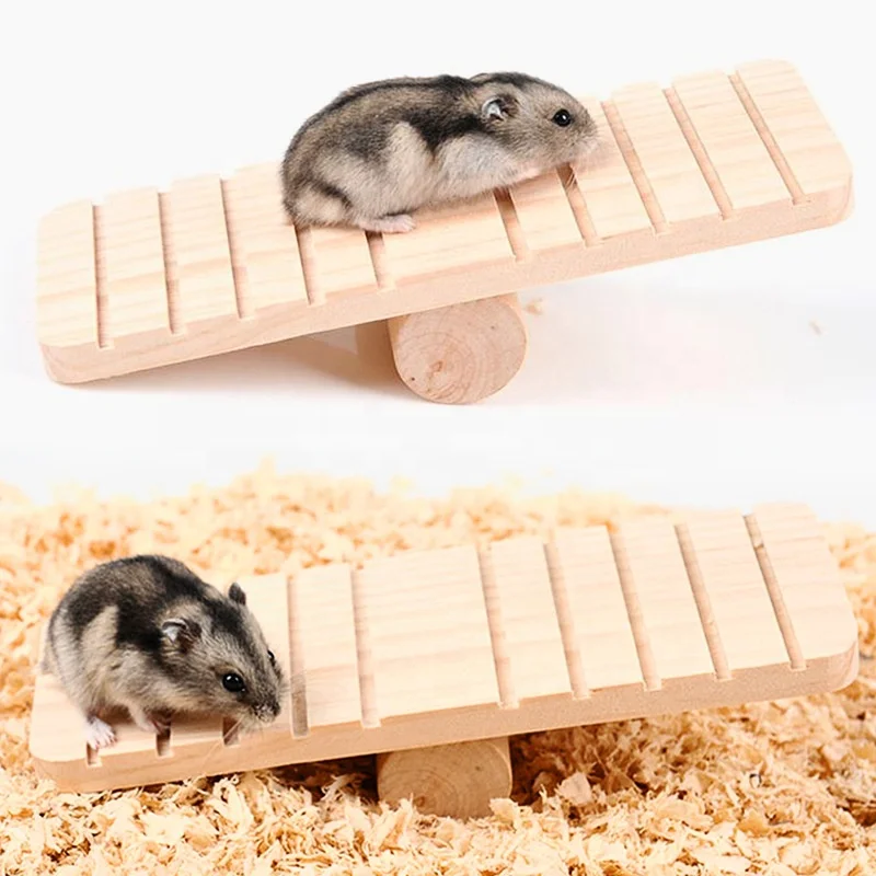 小さなハムスタースナネズミリスマウスミニハットハウスハイドアウトケージの装飾のための木製シーソープラットフォーム小さなペットの歯の噛むおもちゃ Buy 小動物木製シーソープラットフォーム 小型ペットの歯咀嚼のおもちゃ 小動物クライミングはしご家 Product On