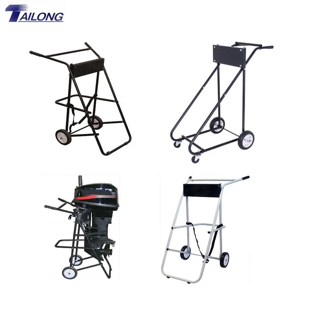 Stainless Steel Boat Outboard Motor Stand Cart Dolly With Wheel Enginee Carrier- Boat Accessories