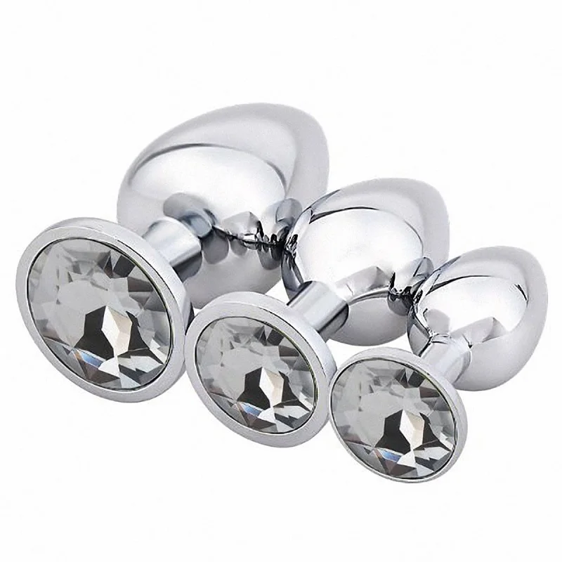 Conjunto de Plug Anal de Metal com Bom Preo da China para Mulheres Masturbadoras Conjunto de Plug Anal de Metal com Bom Preo da China para Mulheres Masturbadoras