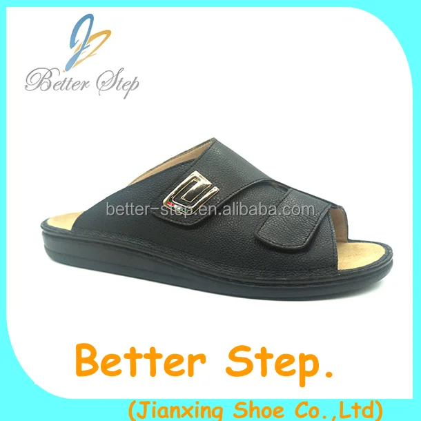 Новый Тип кожаных ортопедических диабетических сандалий для мужчин в Китае производитель