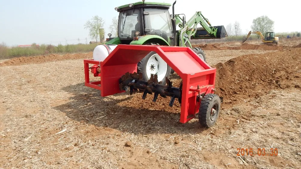 agricultural equipment 2000mm width lovol tractor compost mixer turner machine ZFQ200