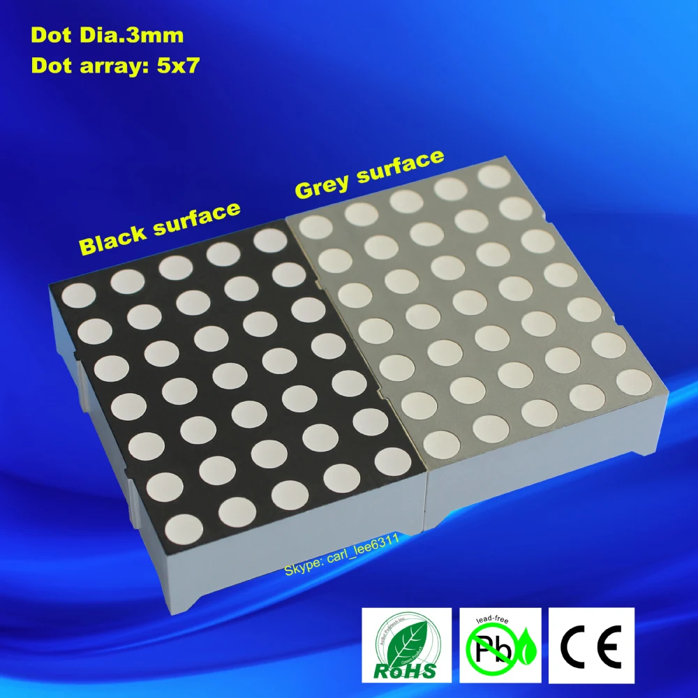 Red 5 X 7 Dot matrix Led 5x7 matrix Led 5x7 Led Dot matrix 5x7 Display