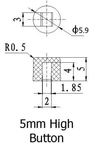 TACTILE PUSH BUTTON SWITCH CAP for Push Button Switch DIP PCB MOUNT 7 X 7mm
