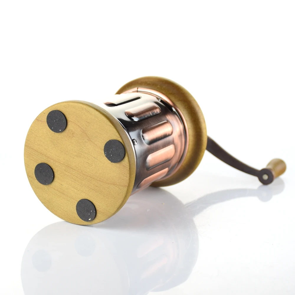 Manual Coffee Grinder Wooden Hand Coffee Machine European Copper Retro Style Decoration BM143