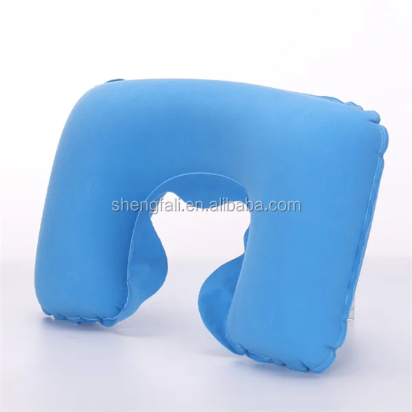 Fashion U shape inflatabe neck pillow air travel inflate neck pillow