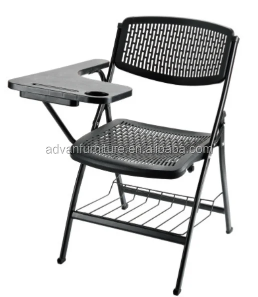 NEW popular hot sale office and school folding training chair with writing pad