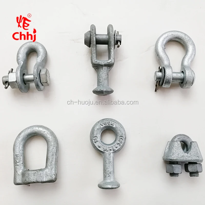Pole Line Hardware Hook Bolt / Socket Clevis / Ball Eye / Anchor Shackle