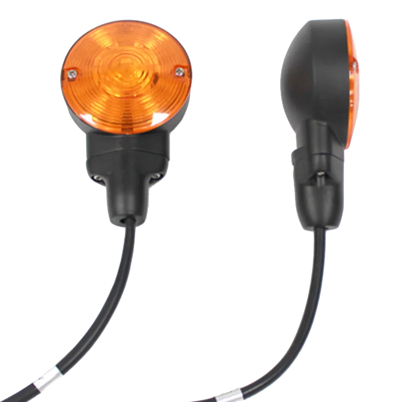 Мотоциклов светодиодные сигнальные лампы 12V хром цвет вождения прохождения прожектор поворотники светодиодный свет комплект