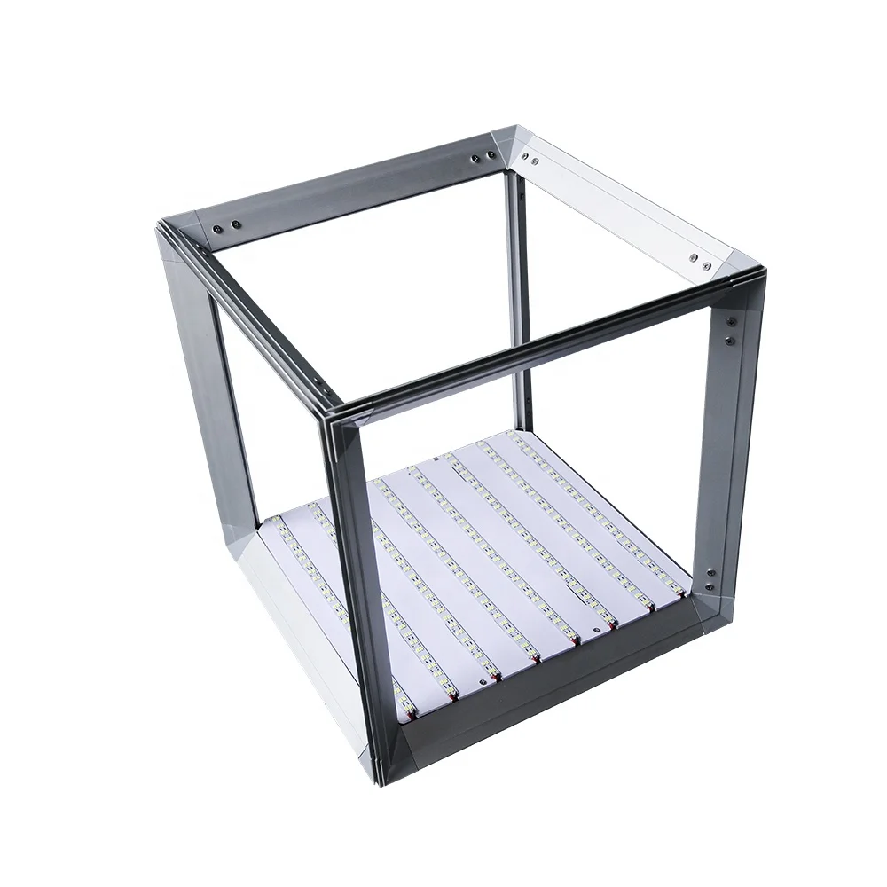 Portable Aluminum Light Cube Display with Graphic
