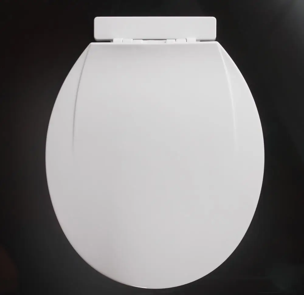 
 Круглая керамическая крышка для унитаза из полипропилена без мягкого закрытия 017  