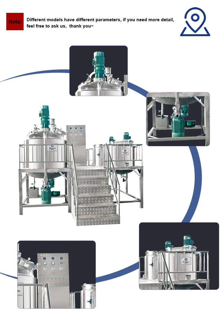 Лидер продаж, косметический крем с хорошей производительностью, вакуумный эмульгирующий миксер, жидкий миксер, вакуумный гомогенизатор