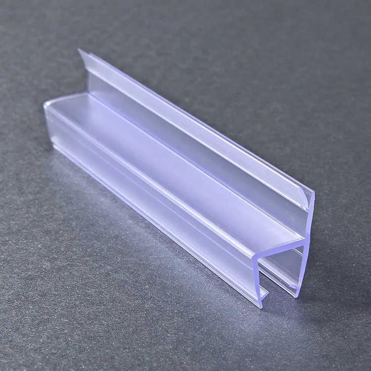 New Popular Bathroom Glass Door Waterproof Weather Seal Strip PVC Anti-corrosion Transparent Strip supplier