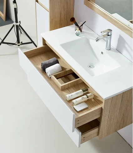 2 Drawers Hanging MDF Antique Sets Wholesale Specials Bathroom Cabinets Vanity With Side Cabinet