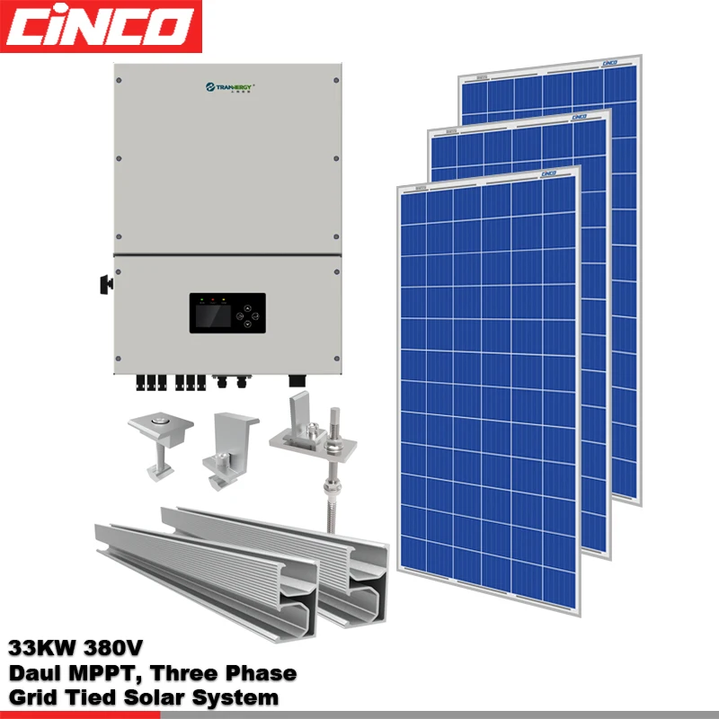 33 kw on Grid Hs Code Solar Panel System for 1megawatt Solar Power Station