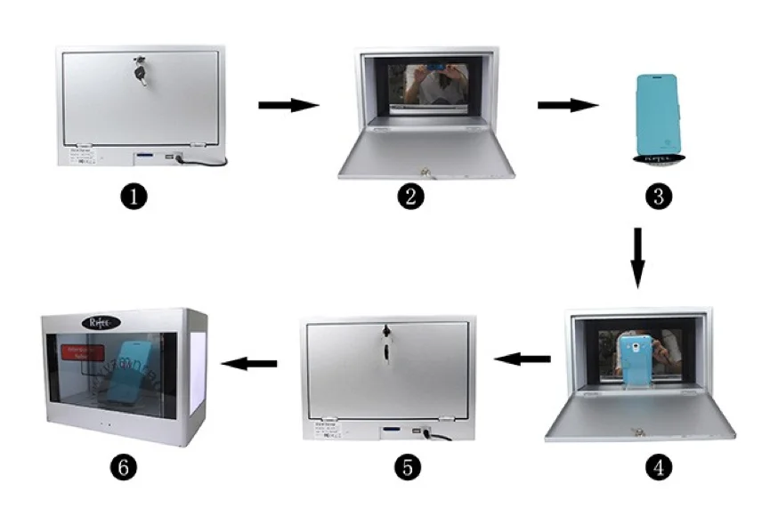 Advertising Equipment Interactive Lcd Display Transparent Lcd Display Box