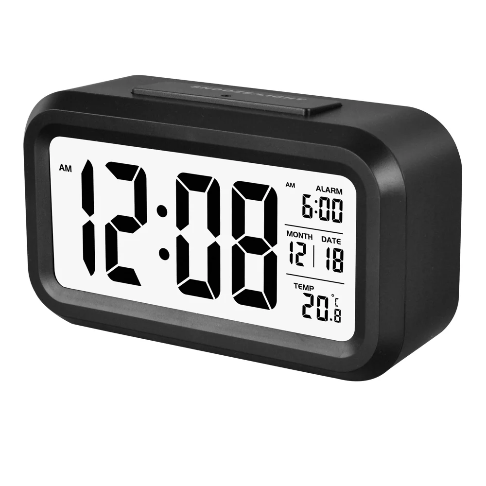 LCD Electronic Calendar Analog Clock Display with Snooze Function