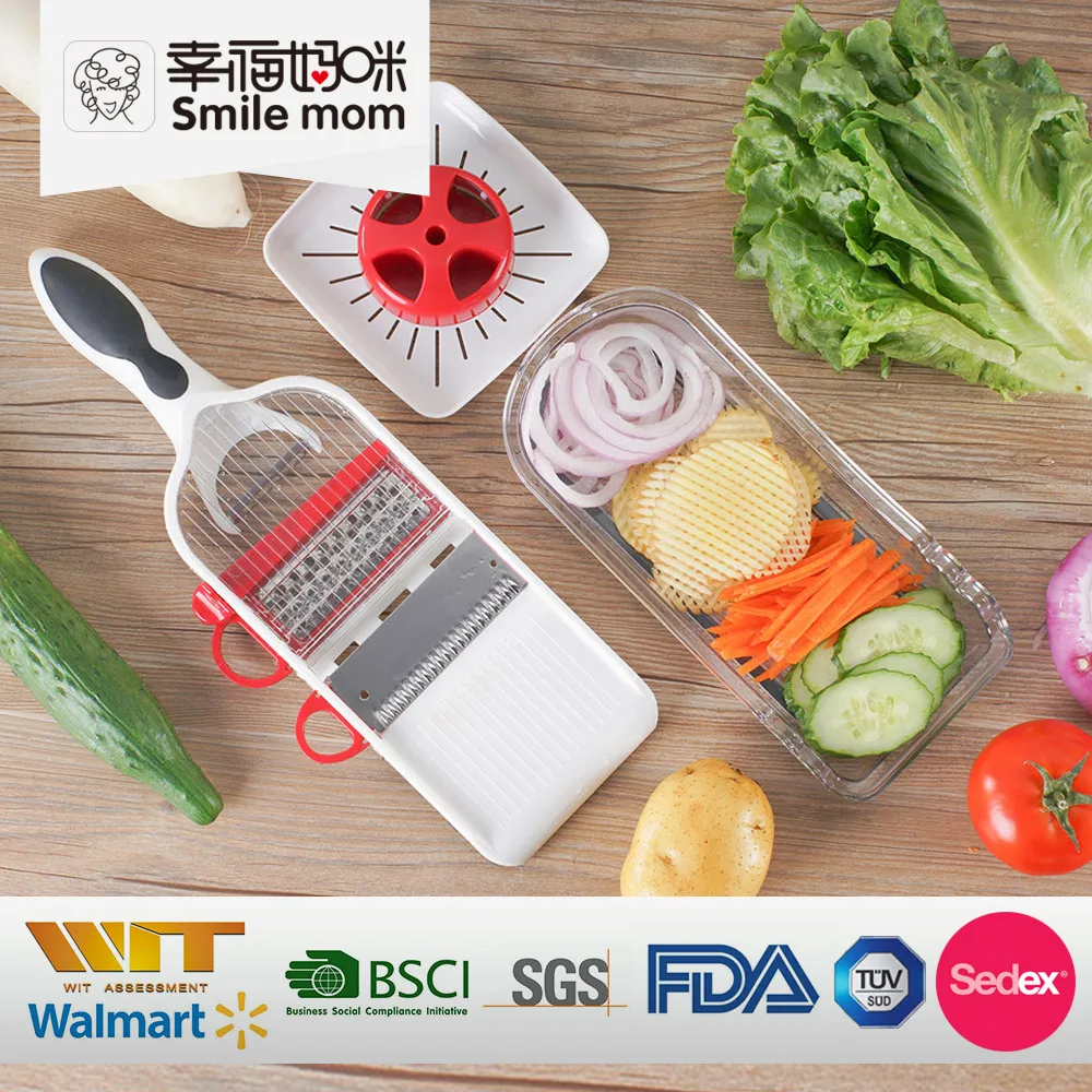 Супер Регулируемая мандолиновая овощерезка ручная овощерезка для фруктов Картофельная терка для моркови