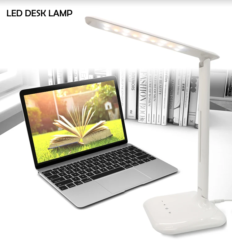 12W LED Desk Lamp with Dimmable Touch Control Modes